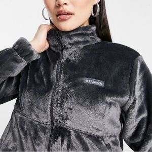 Columbia Fleece/Velvet Zip Up Jacket